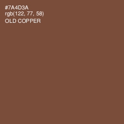 #7A4D3A - Old Copper Color Image
